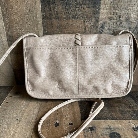 Clarks Small Beige Crossbody Bag With Tassel & Braided Detail Adjustable Strap - Picture 3 of 4